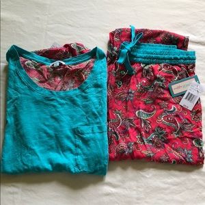 NEW Lounge Affair Comfy PJ Set T-shirt and Pants